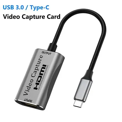 Device Audio Video Capture Card Live Streaming Type-C To HDMI For PS4 XBOX • £10.81