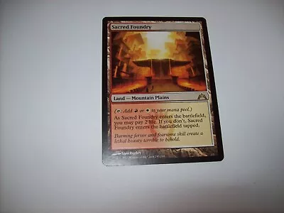 MTG Sacred Foundry Land NM Rare Free Shipping &Tracking • $19.99