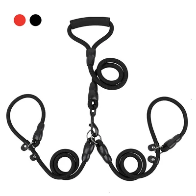$19.79 • Buy Strong Multi-Function Adjustable 2 Way Dog Lead Hand Free Pet Training Leash