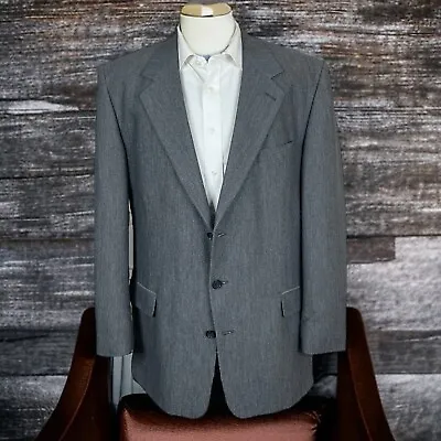 Raffinati Blazer Jacket Mens 44L Textured Gray Vintage • $44.40
