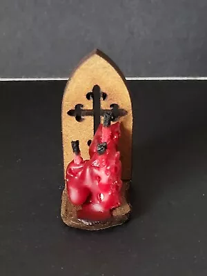 Dolls House - Handmade Ooak Red Tudor Church Castle Candles 1/12th Scale Rare • $9.96