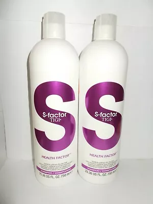 Tigi S Factor Health Factor Shampoo 25.36 Ounce Bottles X2 NEW GIANT • $42.75