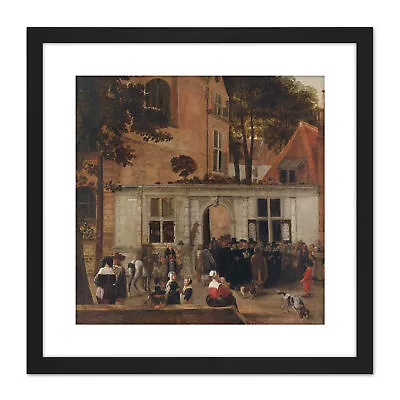 Van Der Burch Conferring Degree University Of Leiden Square Framed Wall Art 9X9  • £18.99