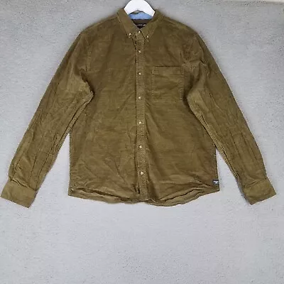 Toad & Co Corduroy Shirt Adult Large Brown Heavy Button Down Outdoor Camping • $29.99