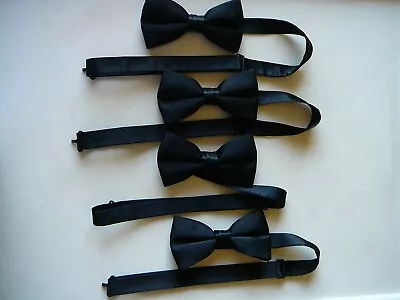 Lot Of 4 Black Tuxedo Bow Ties • $14.99