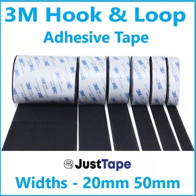 3M Adhesive Hook And Loop Tape 20mm & 50mm Widths Hook & Loop Heavy Duty • £99.95