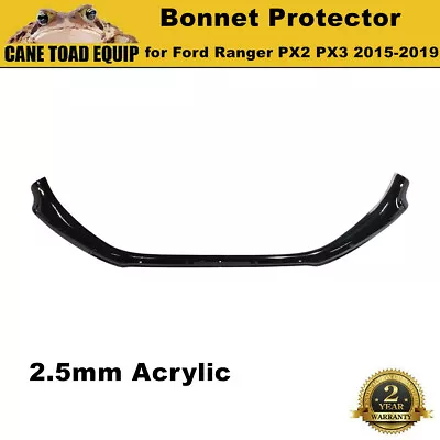 Bonnet Protector For Ford Ranger PX MK 2 3 2015-2021 Tinted Guard Black • $89