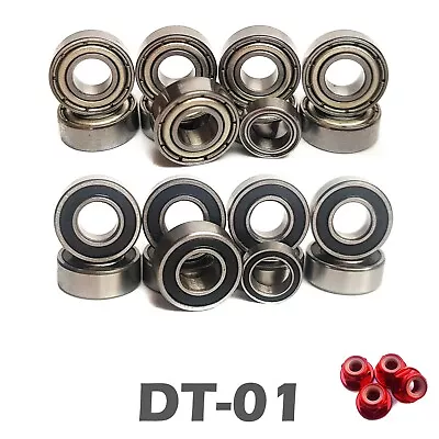 Bearing Set For TAMIYA DT-01 MAD BULL COMPLETE 10 Rubber/Metal Hop Up Upgrade • £8.49