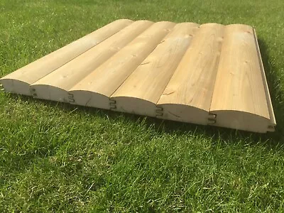 £499 • Buy 100m 38x125 Double Tongue And Groove Loglap Shiplap Tanalised DIY Shed Cladding
