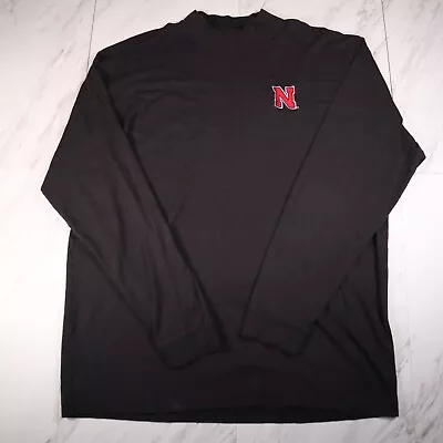 Gear For Sports Nebraska Huskers Mock Neck Long Sleeve Shirt Mens XL Black • $24.88