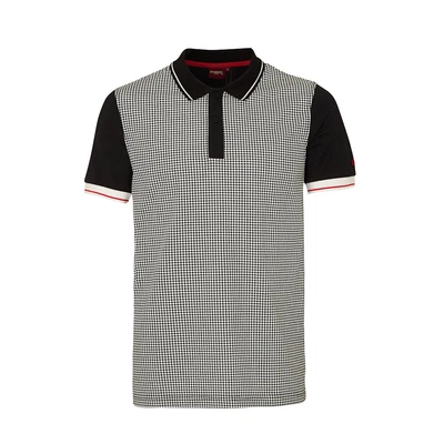 £39.95 • Buy Mens Merc London Black Corona Dogtooth Classic Mod Cotton Polo Shirt