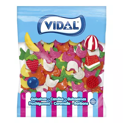 Vidal Jelly Cat Heads Halloween Sweets Full Bag 1.5kg • £8.99