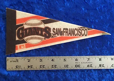 VINTAGE 80's MINI BASEBALL PENNANT SAN FRANCISCO GIANTS MLB NATIONAL LEAGUE • $4.71