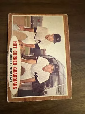 1962 Topps - #163 Billy Gardner Clete Boyer • $0.99