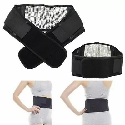 Deluxe Double Pull Magnetic Lumbar/ Lower Back Support Belt Breathable Brace OY • $6.40