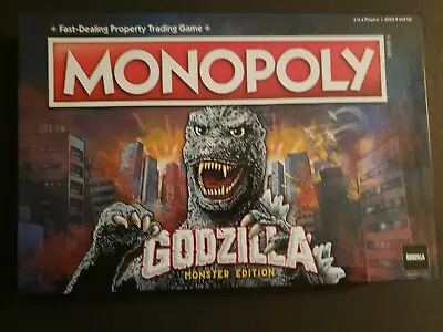 $25.99 • Buy Monopoly Godzilla Monster Edition Board Game Complete