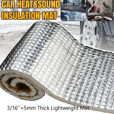 $18.04 • Buy 28''x39'' Car Heat Shield Insulation Sound Deadener Material With Adhesive