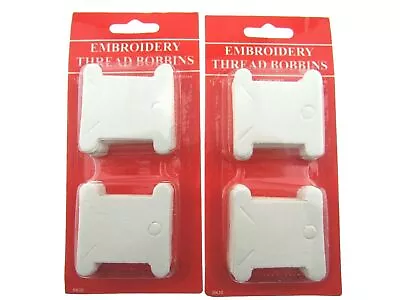 100 CARDBOARD EMBROIDERY THREAD BOBBINS FLOSS CARDS 38mm (2 X 50 Packs) • £5.09