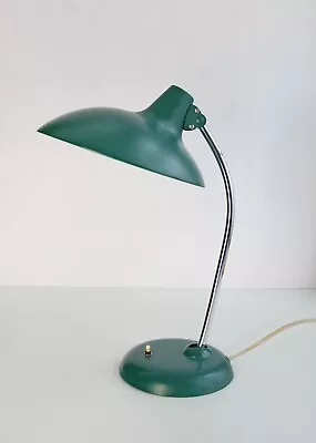 Vintage Christian Dell For Kaiser Idell Model 6786 Emerald Green Desk Lamp • $710