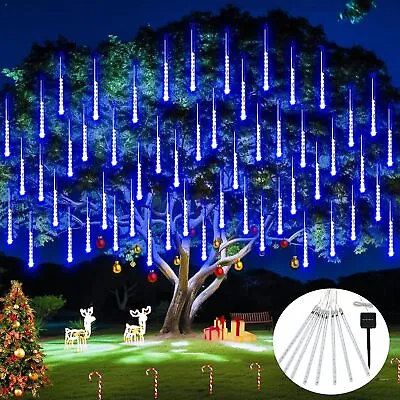 288 LED Meteor Shower Solar String Lights Garden Christmas Outdoor Deco US Stock • $21.41