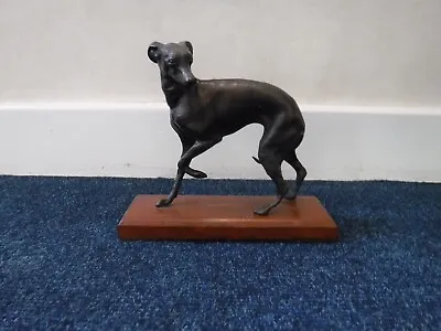 £120 • Buy Whippet Dog Sculpture - Greyhound Statue - Bronze Look Metal