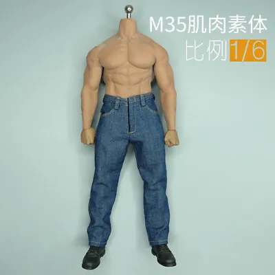 I3-5 1/6 Scale Soldier Jeans Model For 12  M35 Strong Body Figure Doll • £21.59