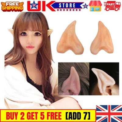 £4.74 • Buy Elf Ears Easy Fit Latex Elf Ears Halloween Party Hobbit Spock Fancy Dress