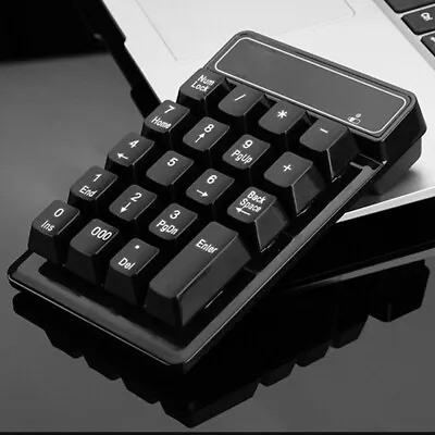 Mechanical Mini Numeric Keypad 22-key Wireless 2.4G Number Pad Numpad E • £12.91