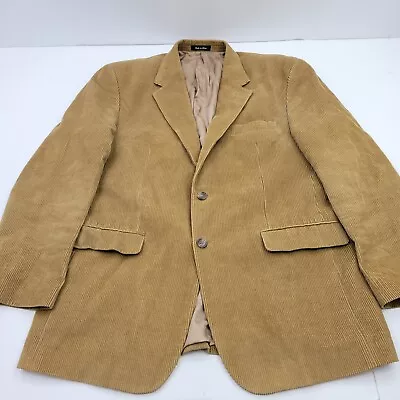 Lauren Ralph Lauren Men's 42R Tan 2 Button Corduroy Sport Coat Blazer Jacket EUC • $29.99