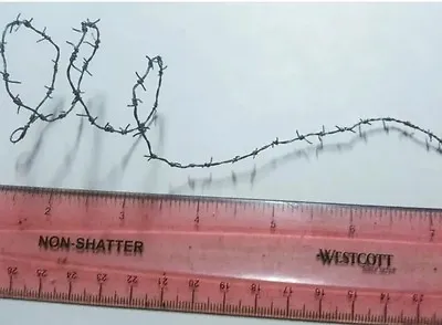 12  Miniature Barbed Wire For All Scales Artisan Dollhouse Train War Diorama • $9.25
