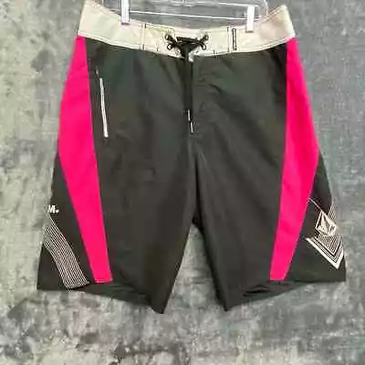 Volcom Men’s Blank Pink Unlined Swim Board Shorts Trunks 32 • $8