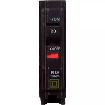 Square D QO120 1-Pole 20-Amp Circuit Breaker Used • $4.99