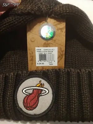 Miami Heat Basketball Beanie NBA Mitchell & Ness Unisex Men Women OSFA • $25