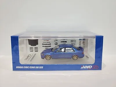 1/64 Scale Diecast Car Inno64 Honda Civic Ferio SiR EG9 Blue • $32.77