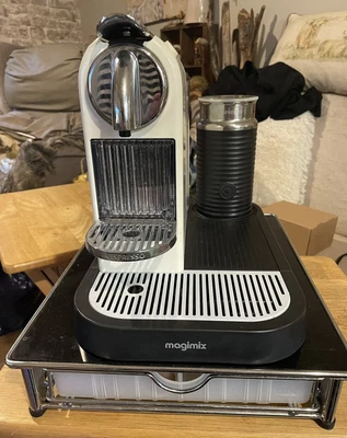 £70 • Buy Nespresso Magimix Coffee Machine With Milk Frother & Pod Tray