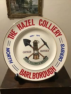 BARLBOROUGH THE HAZEL  COLLIERY MINERS PLATE Lot2 • £12