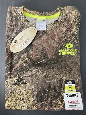 NWT Mossy Oak Brush Long Sleeve T-shirt YOUTH Size XL  Camo • $6.50