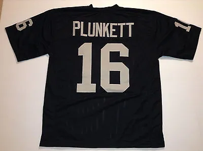 UNSIGNED CUSTOM Sewn Stitched Jim Plunkett Black Jersey - M L XL 2XL 3XL • $35.99