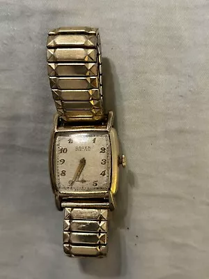 Vintage Gruen Very Thin Mens 17 Jewel Watch 1/20th Gold Filled Not Running • $20