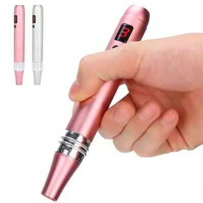 Electric Derma Pen Micro Needle Roller Skin Therapy Anti Aging Set • $37.22