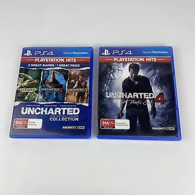 Uncharted Nathan Drake Collection & Thief's End PS4 Game Playstation 4 Manual • $37.95