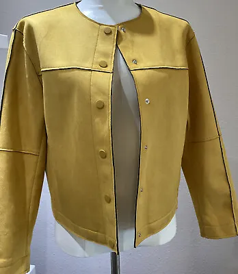 $35 • Buy Zara Women’s Jacket Sz S Yellow Brand New