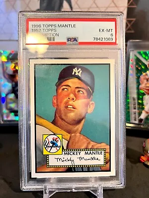 ⭐️ Mickey Mantle 1996 Topps 1952 Redemption Psa 6 Ex-mt Graded Card Sp /2500 🔥 • $125