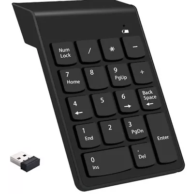 Wireless Numeric Keypad 18Keys Portable Number Numpad With 2.4G Mini USB Receive • $15