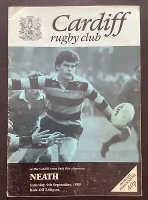 1989 CARDIFF V NEATH Programme • £1.25