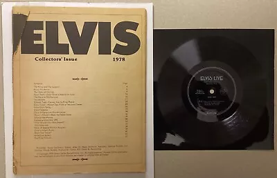 Elvis Presley Soundsheet Flexidisc 1978 MONO 33RPM Original Magazine **RARE** • $17.99