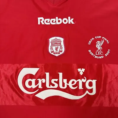 £99.99 • Buy Ultra Rare Original OWEN Liverpool 2001/2002 Cup Final Home Football Shirt XL