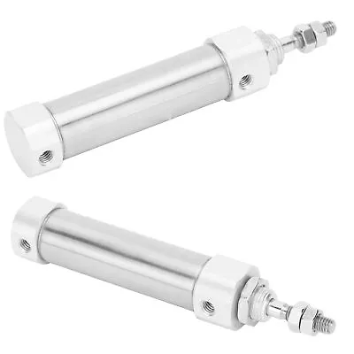 Pneumatic Air Cylinder Mini Double Acting Single Rod Stroke Stainless Steel LLI • $7.95