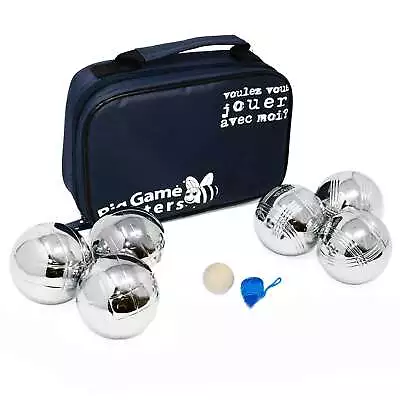 £27.99 • Buy 6 Boules Set In Luxury Canvas Bag Petanque Garden Game Metal Bowls Rust-Free