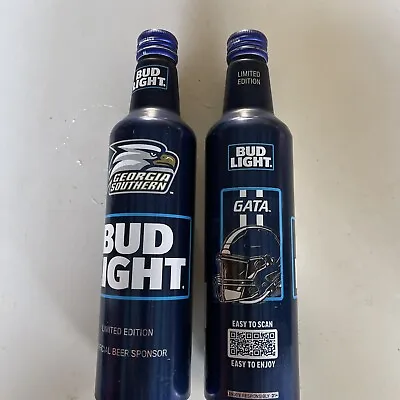 $12.98 • Buy Georgia Southern Bud Light Aluminum Bottle Lot Of 3  Empty
